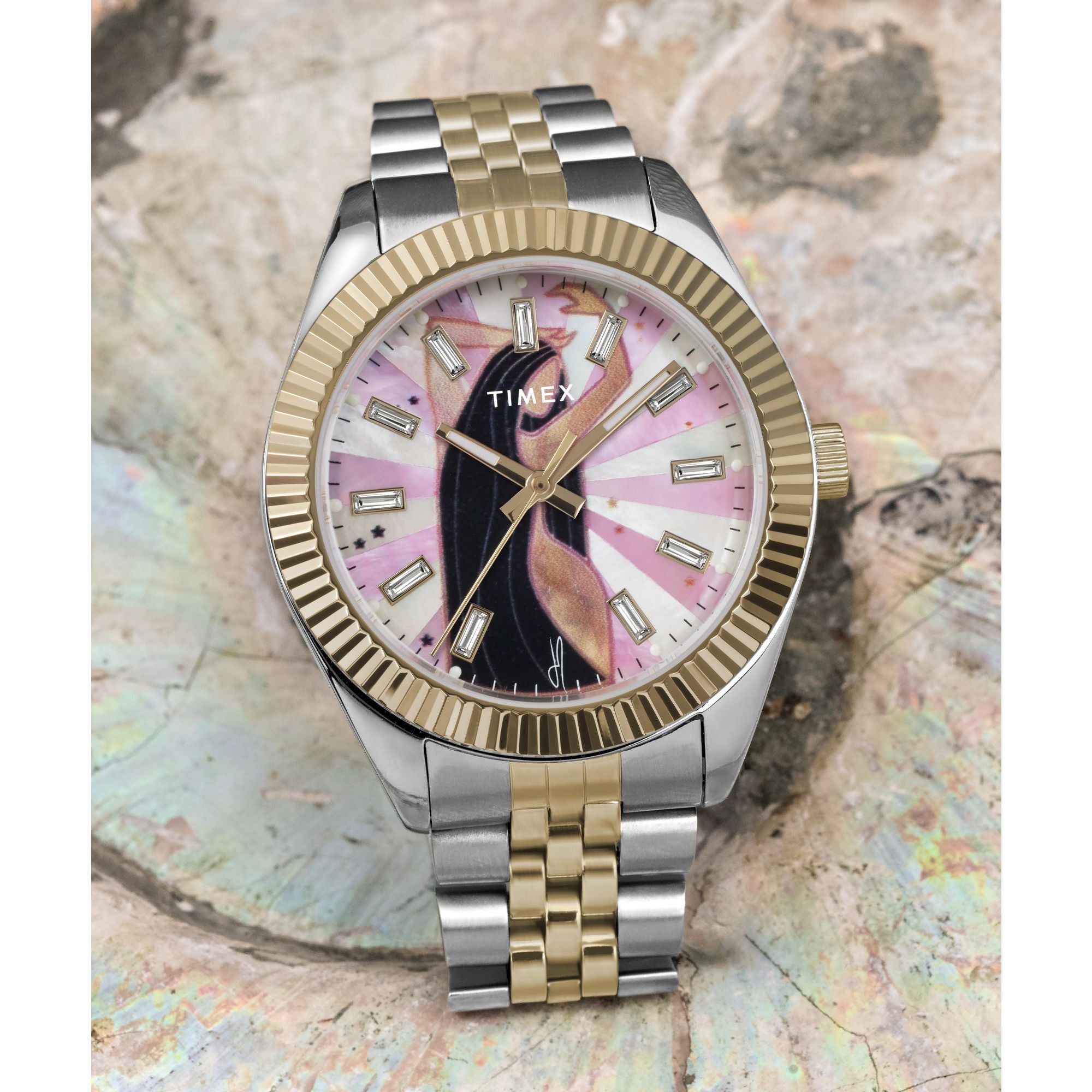 The Timex Legacy x Jacquie Aiche Musings collection Pink TW2W63700